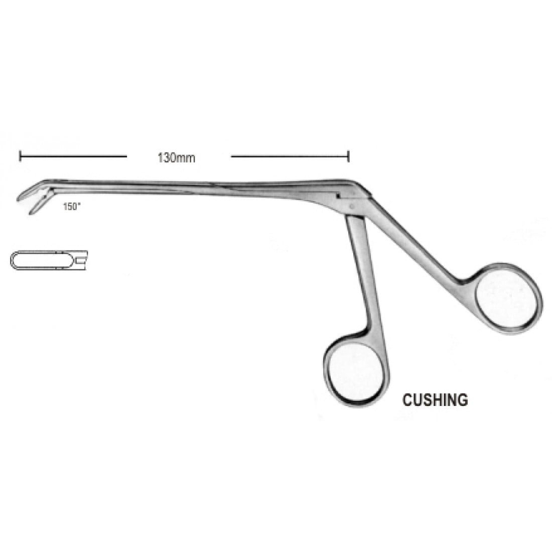30.0604.04 Cushing Laminektomi Ronjur Aşağı Doğru Açılı 4mm, 13cm