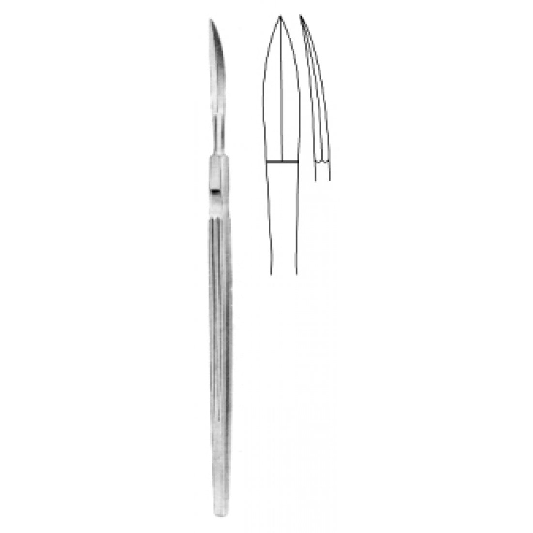 46.0364.16 Fomon Bıçak Künt Eğri 5x28mm, 16cm