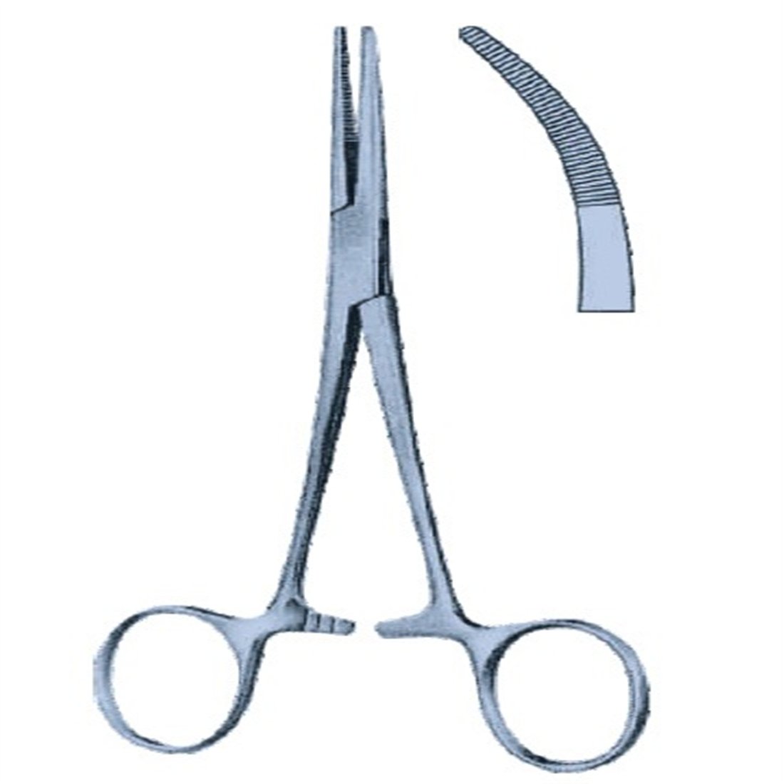 14.9091.14 Kelly Hemostatik Forseps Eğri 14cm (TiT)