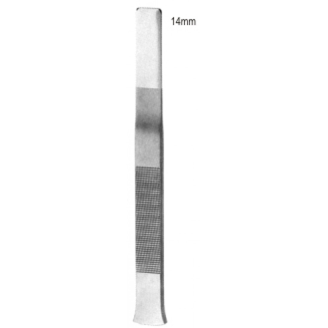 49.0772.01 Tessier Osteotom Düz 14mm, 16cm
