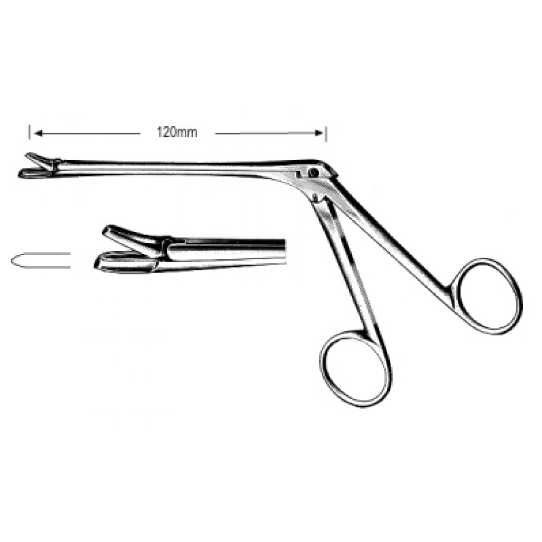 46.0264.02 Nazal Forseps 2.6mm, 120mm, 19cm