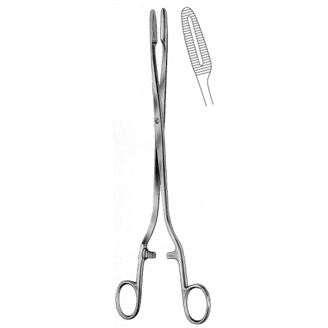 16.0049.28 Sims Maier  Forseps cvd 28cm