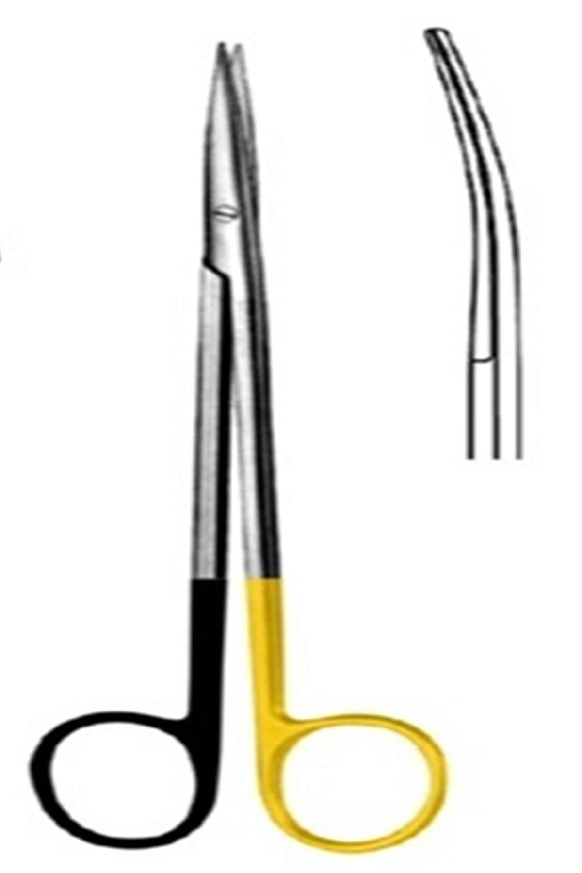 09.5363.20 Metzenbaum Fino Makas Eğri 20cm S/CUT, TC