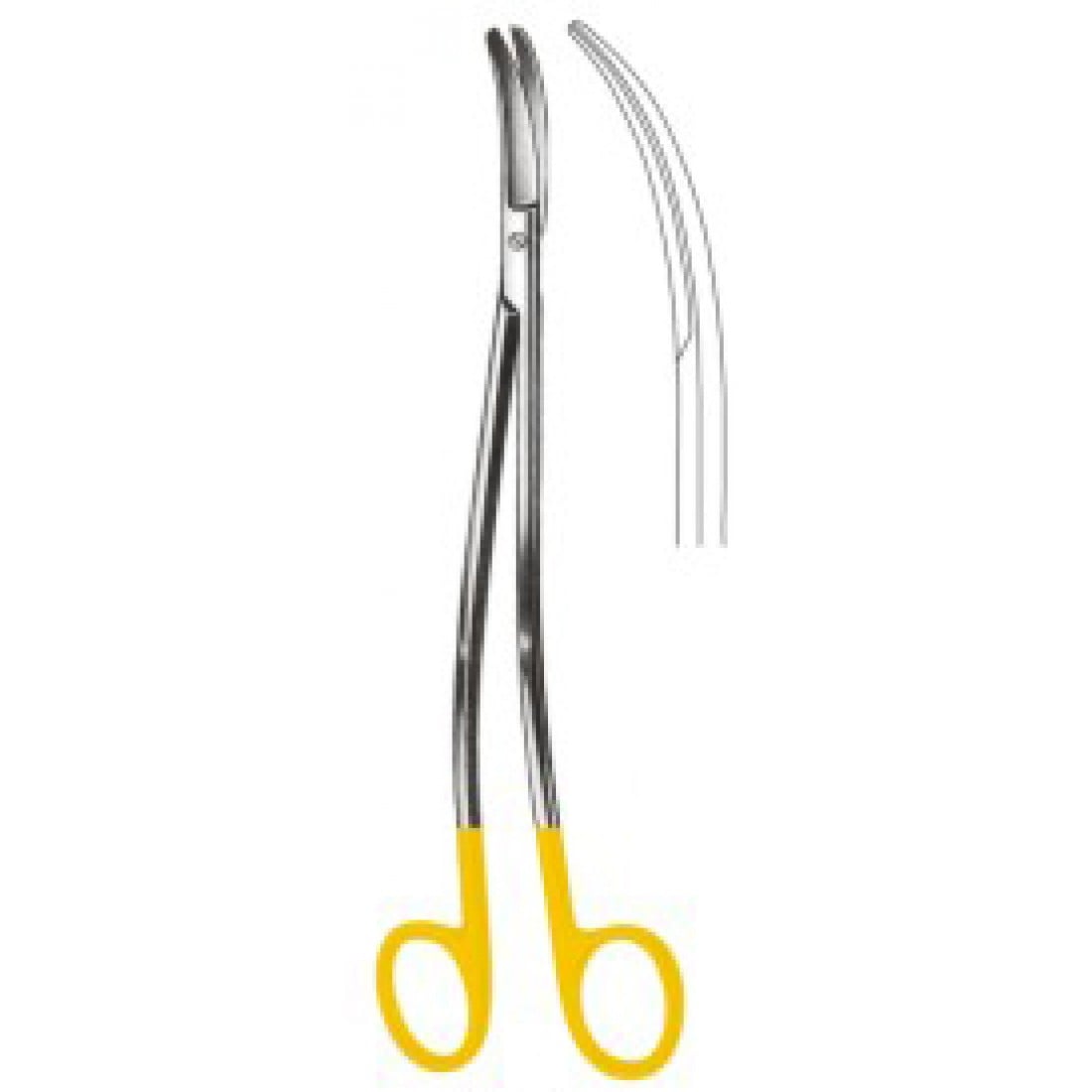 10.5504.24 SATINSKY Toraks Makas Eğri 24cm TC