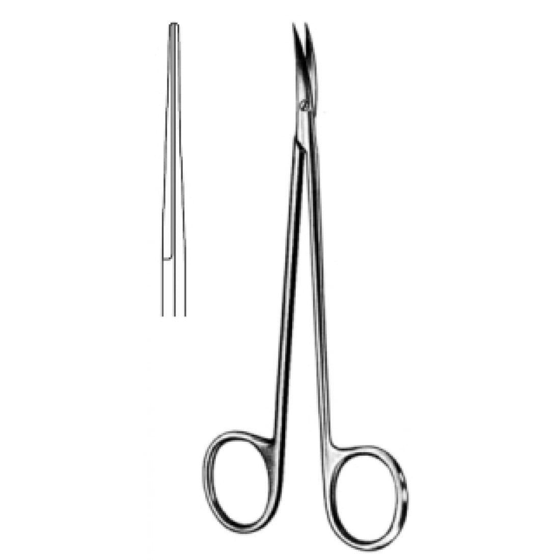 10.0316.15 Nerve Preperasyon Makası Keskin Düz 15cm
