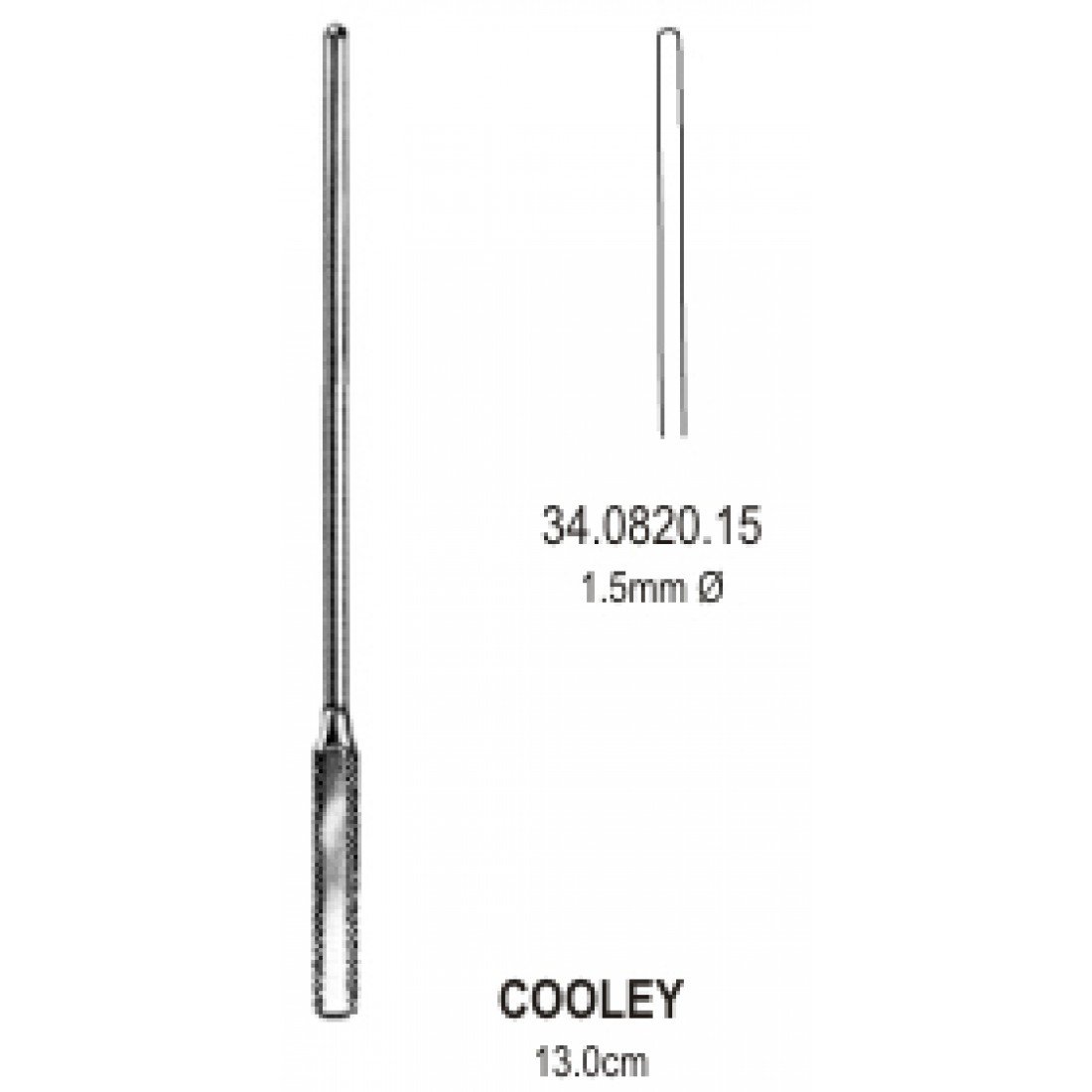 34.0820.15 Cooley Vasküler Dilatör 1.5mm, 13cm
