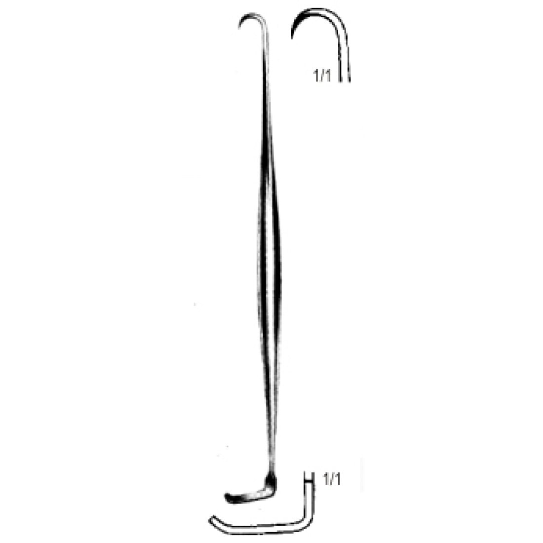 18.0192.16 Meyerding Cilt Kanca Ekartör Çift Taraflı 16cm
