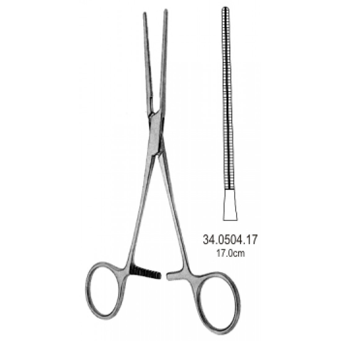 34.0504.17 Cooley Atravmatik Klemp 17cm