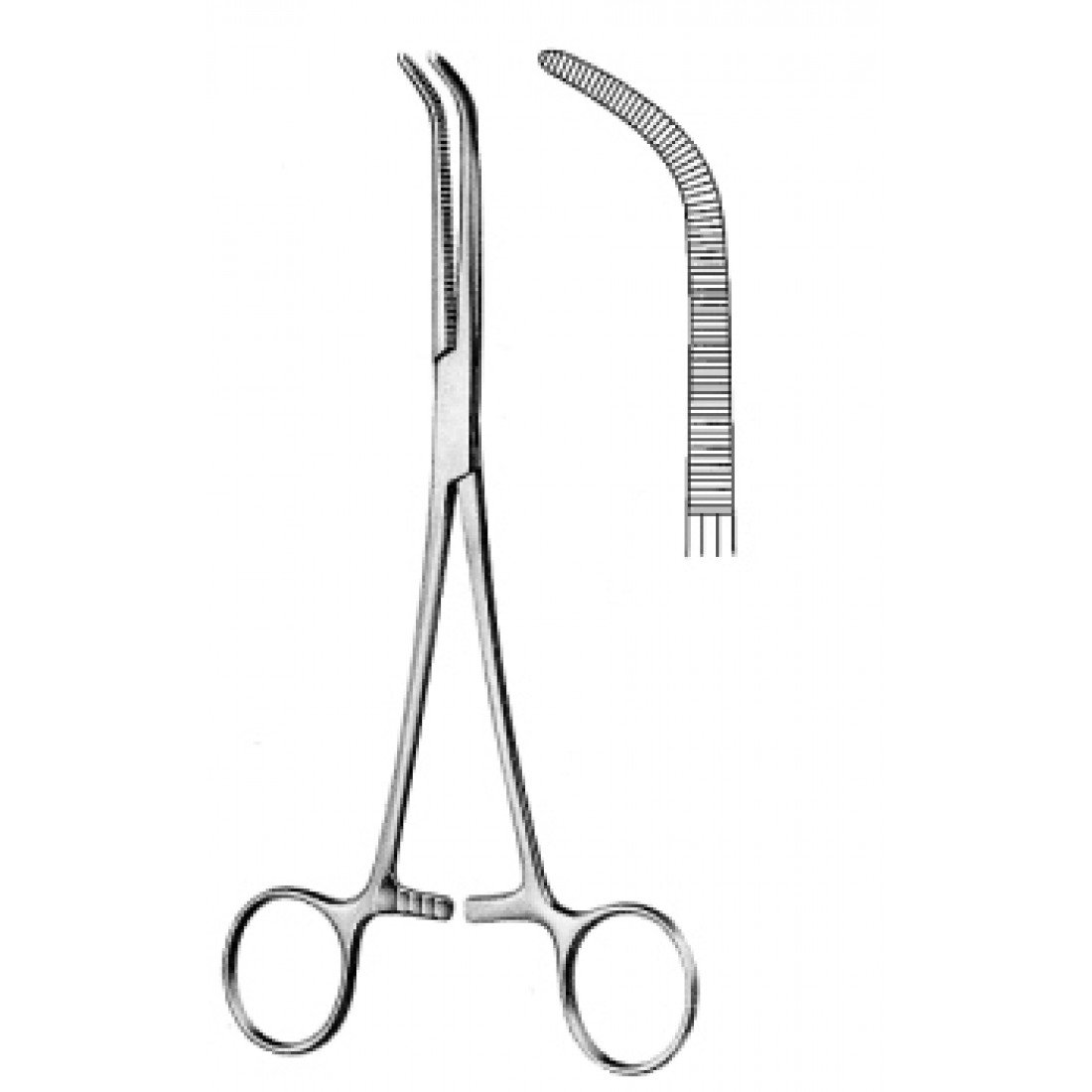 14.0434.18 Mixter O' Shaughnessy Forceps cvd 18cm