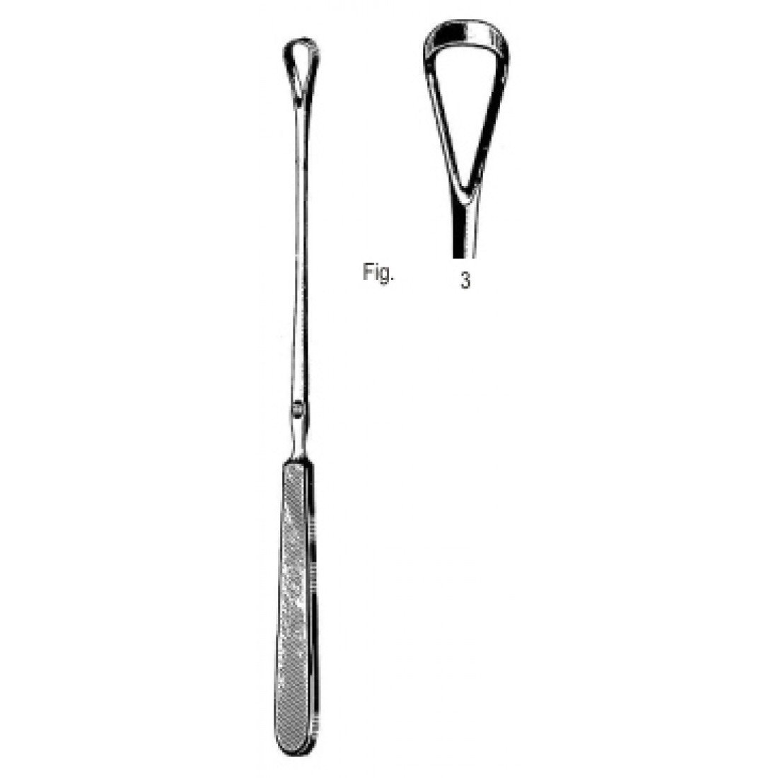 60.0882.03 Sims Küret Bükülebilir Künt 25cm Fig.3
