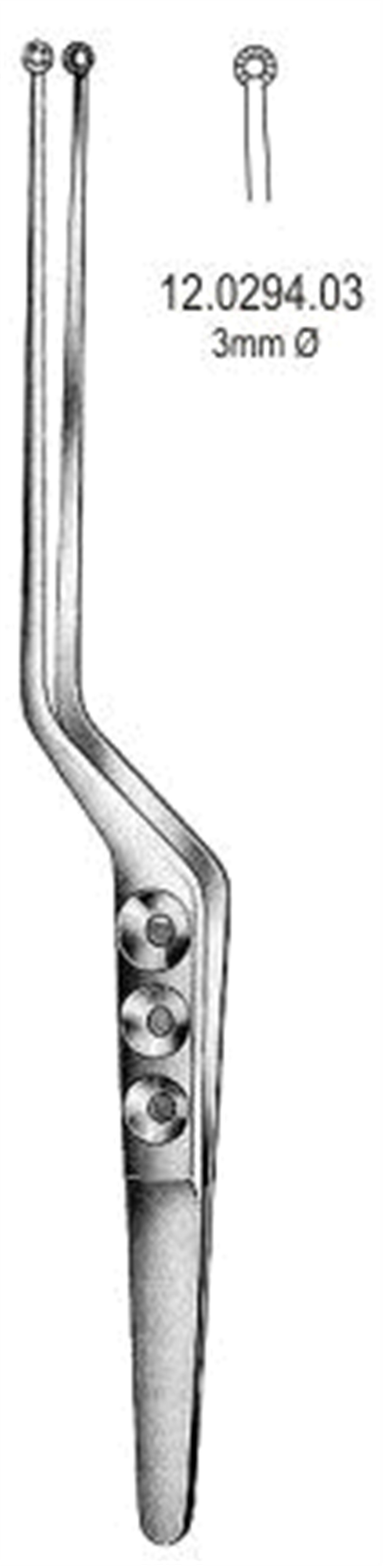 12.0294.03 Yasargil Tümör Forsepsi  jaw 3mm, 22cm