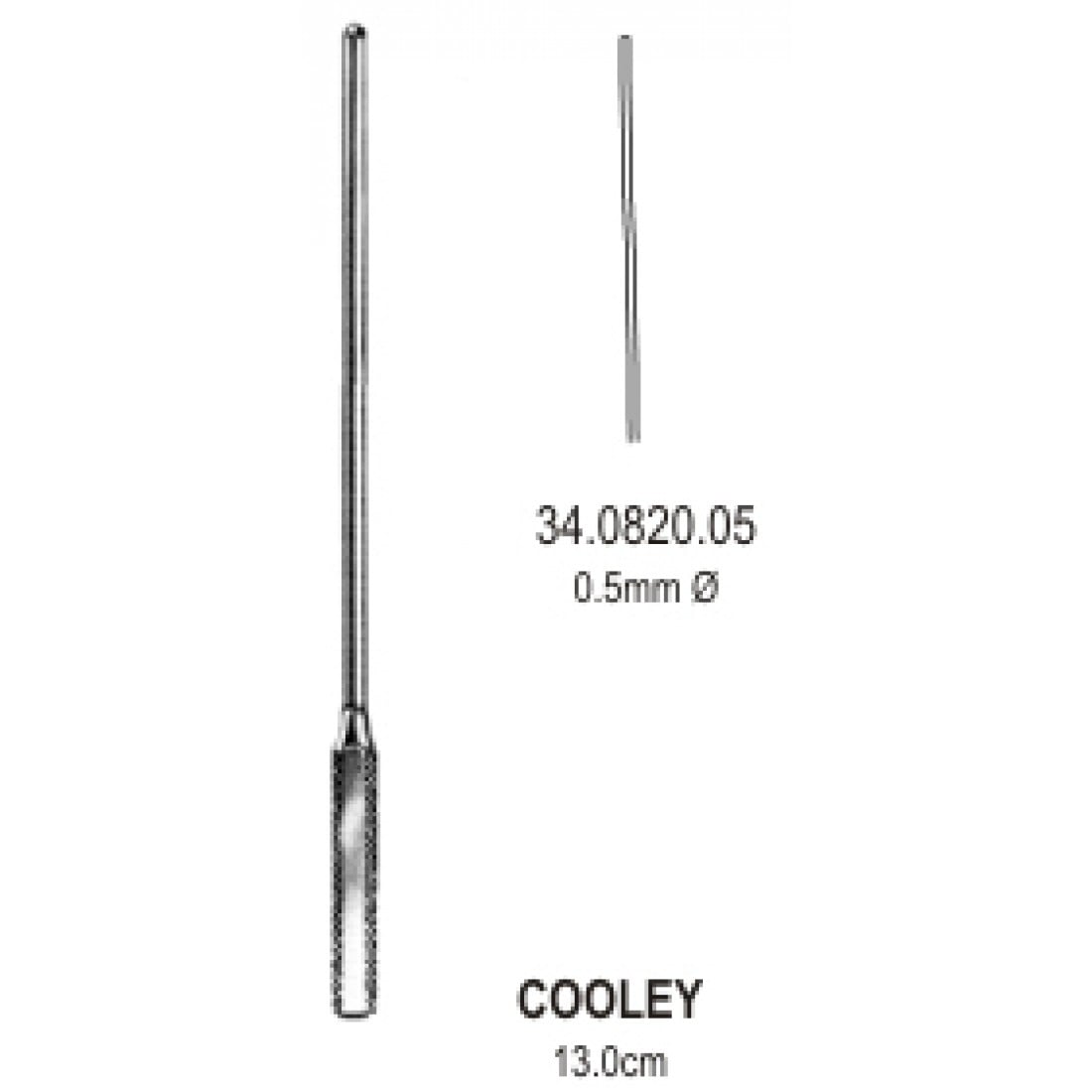 34.0820.05 Cooley Vasküler Dilatör 0.5mm, 13cm