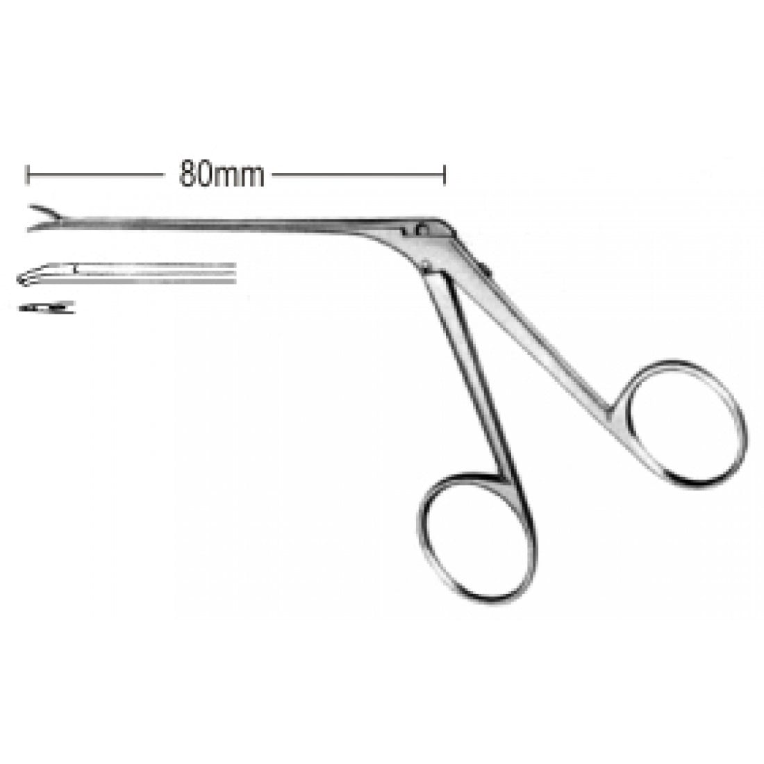 44.0154.01 Schuknecht  Forseps 80mm Şaft