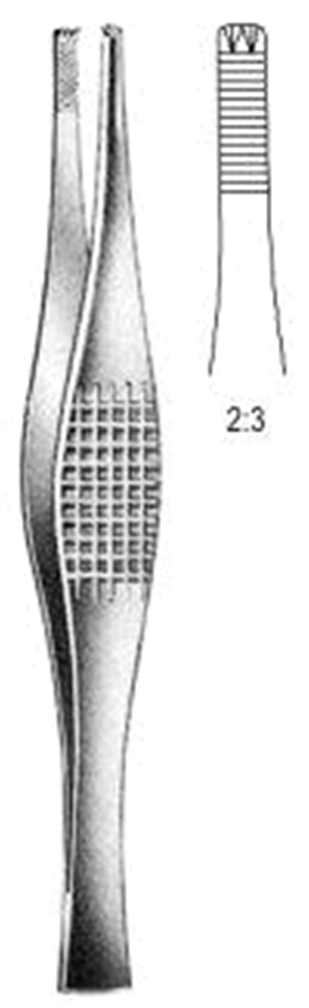 12.0174.18 Ferris Smith Doku Forsepsi 2x3T 18cm