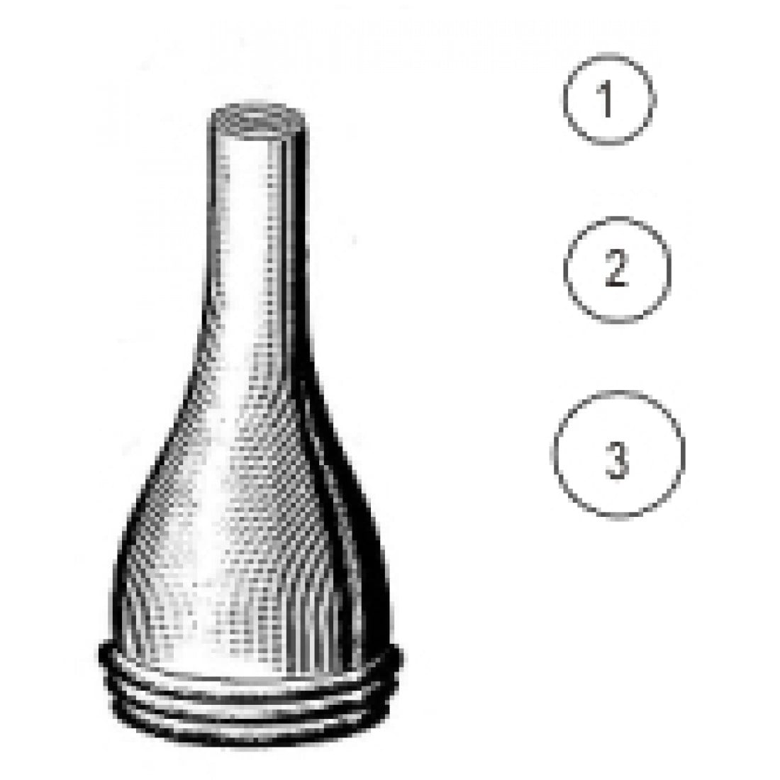 44.0034.00 Erhardt Kulak Spekulumu 4.5mm~6.5mm set/3