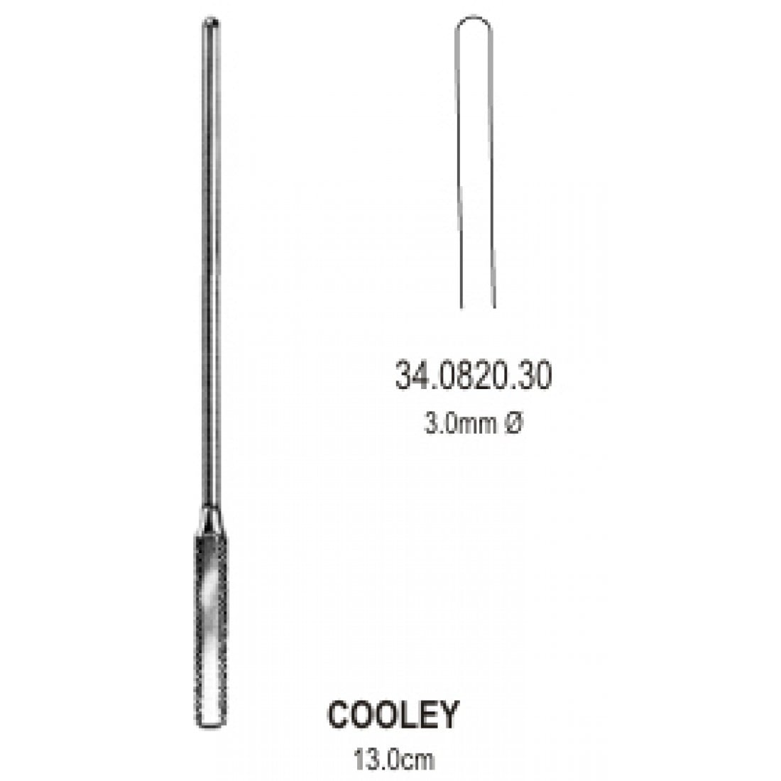 34.0820.30 Cooley Vasküler Dilatör 3.0mm, 13cm