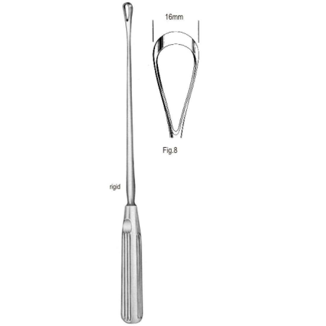 60.0842.16 Sims Rahim Küreti Sert Künt 16mm 31cm Fig.8