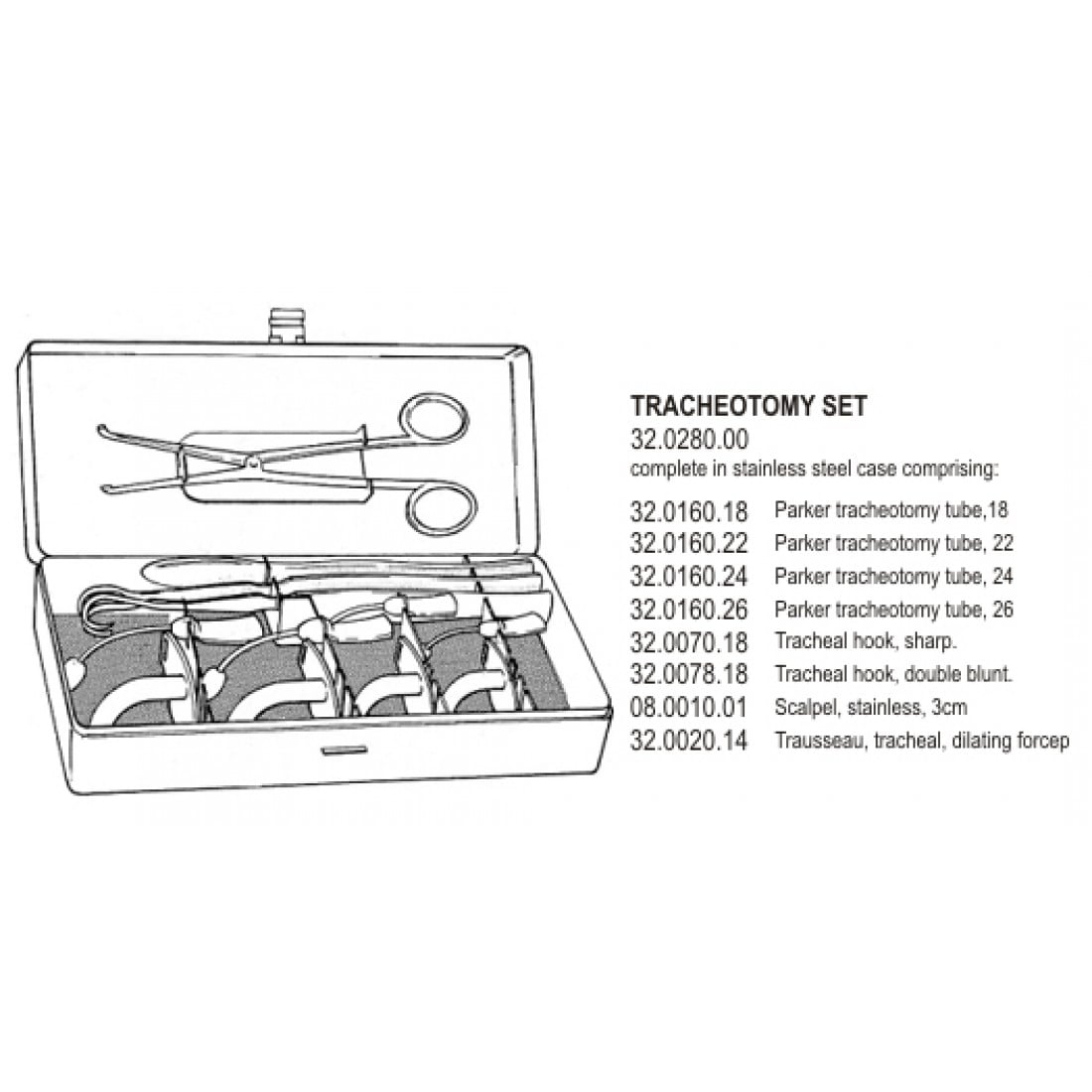 32.0280.00 Trakeostomi Set