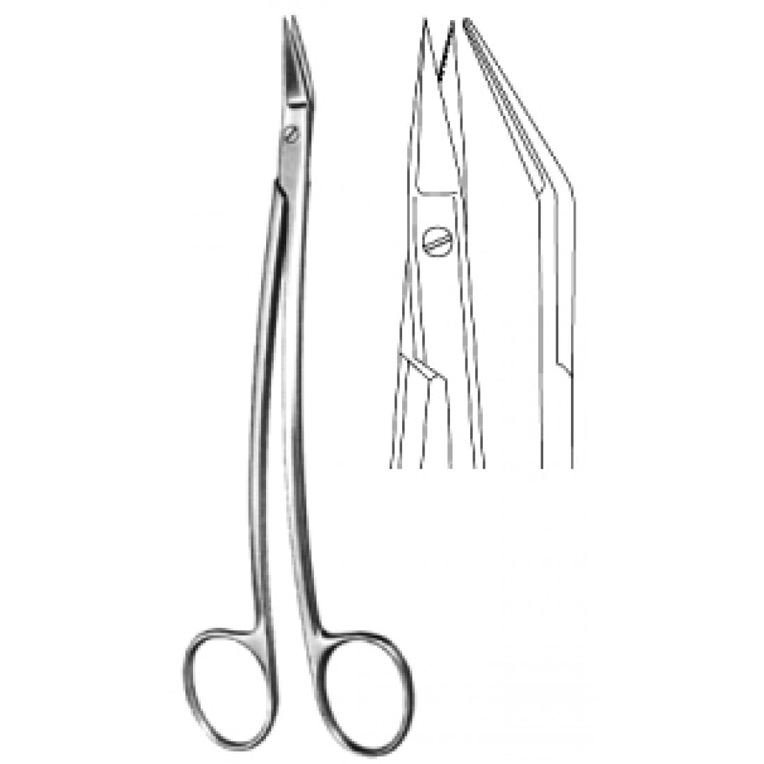 10.0416.17 DEAN Tonsil Makas (A.O.F) Tırtıklı 17cm