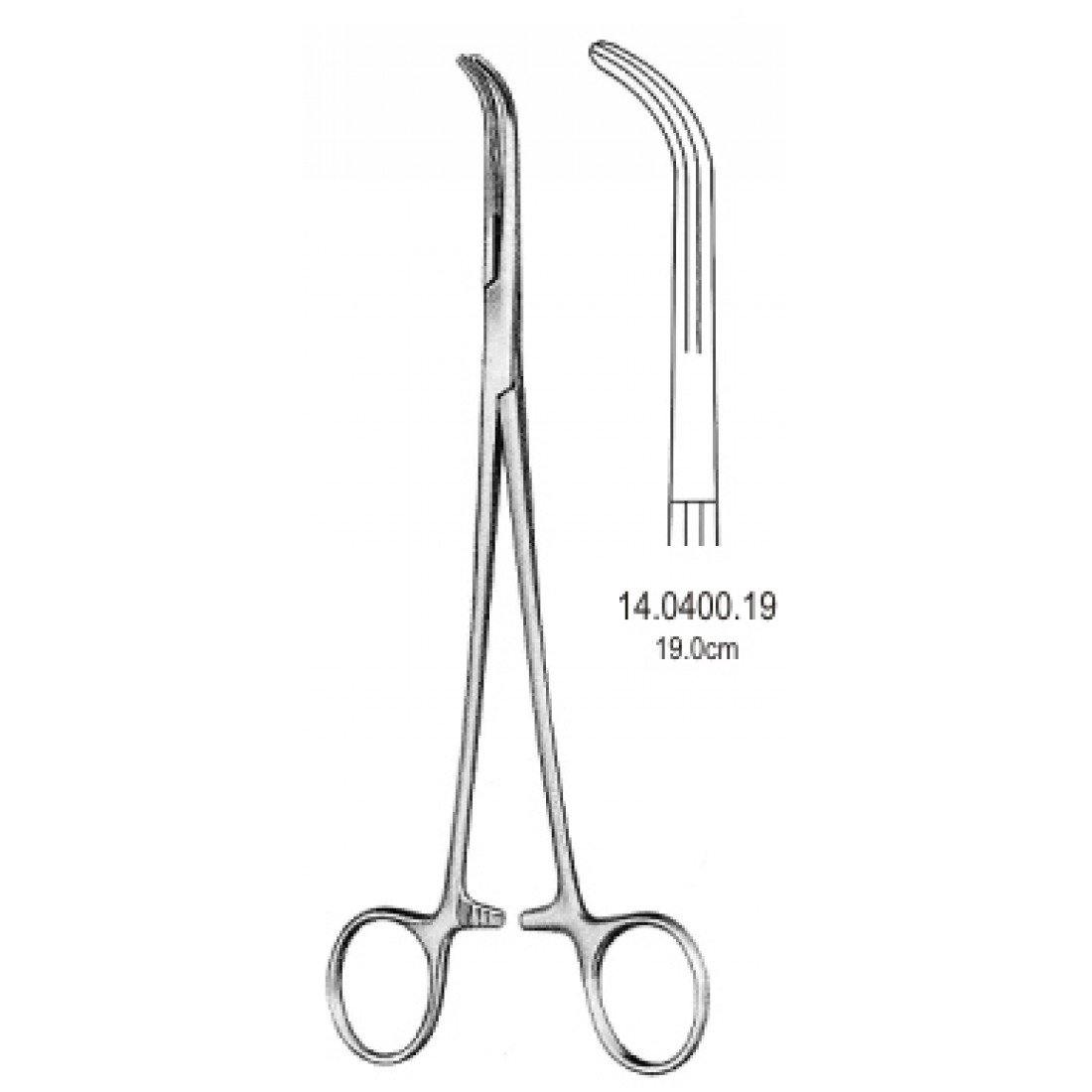 14.0400.19 Lahey Gall Duct Forceps cvd 19cm
