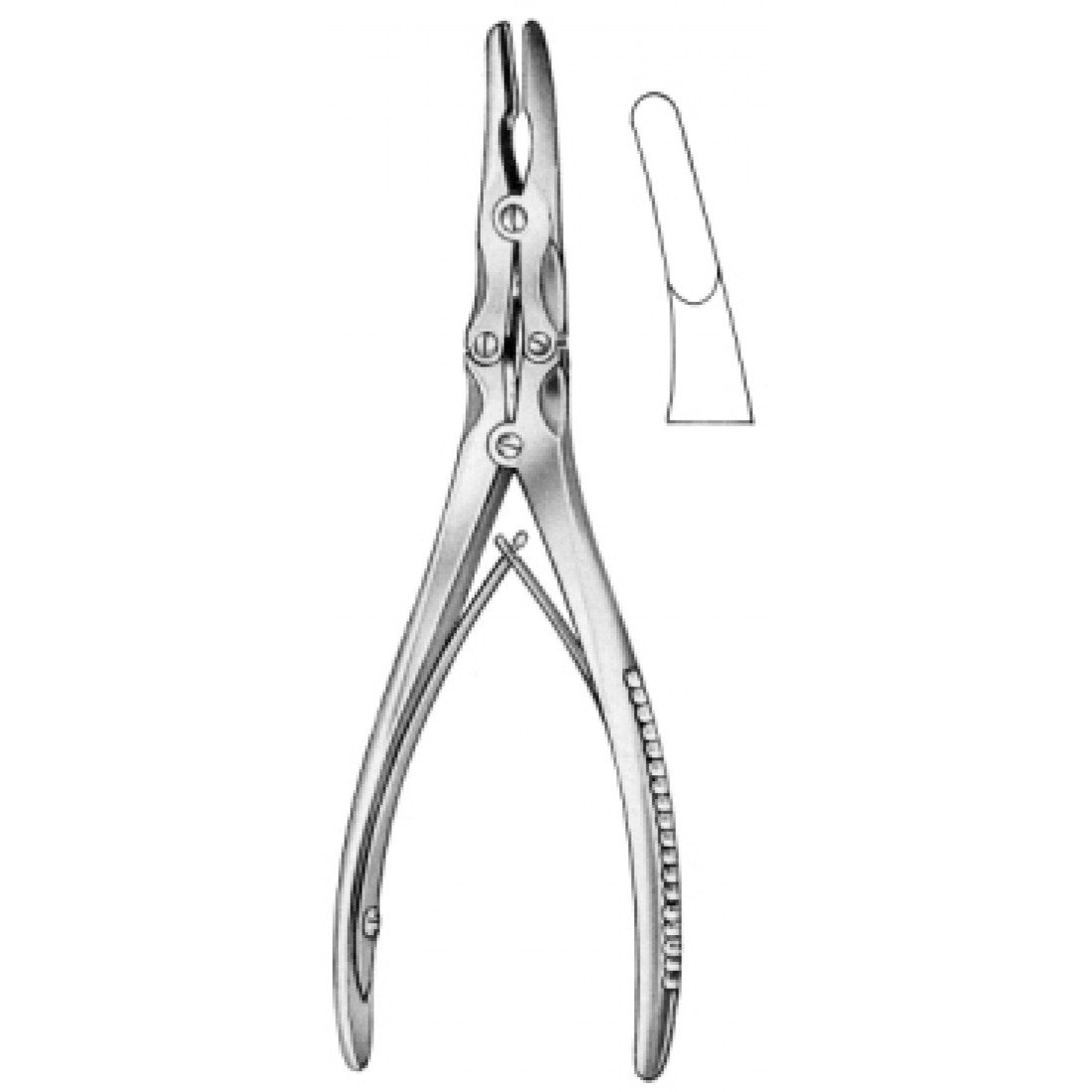 28.1274.18 Zaufal-Jansen Kemik Ronjuru Eğri 18cm