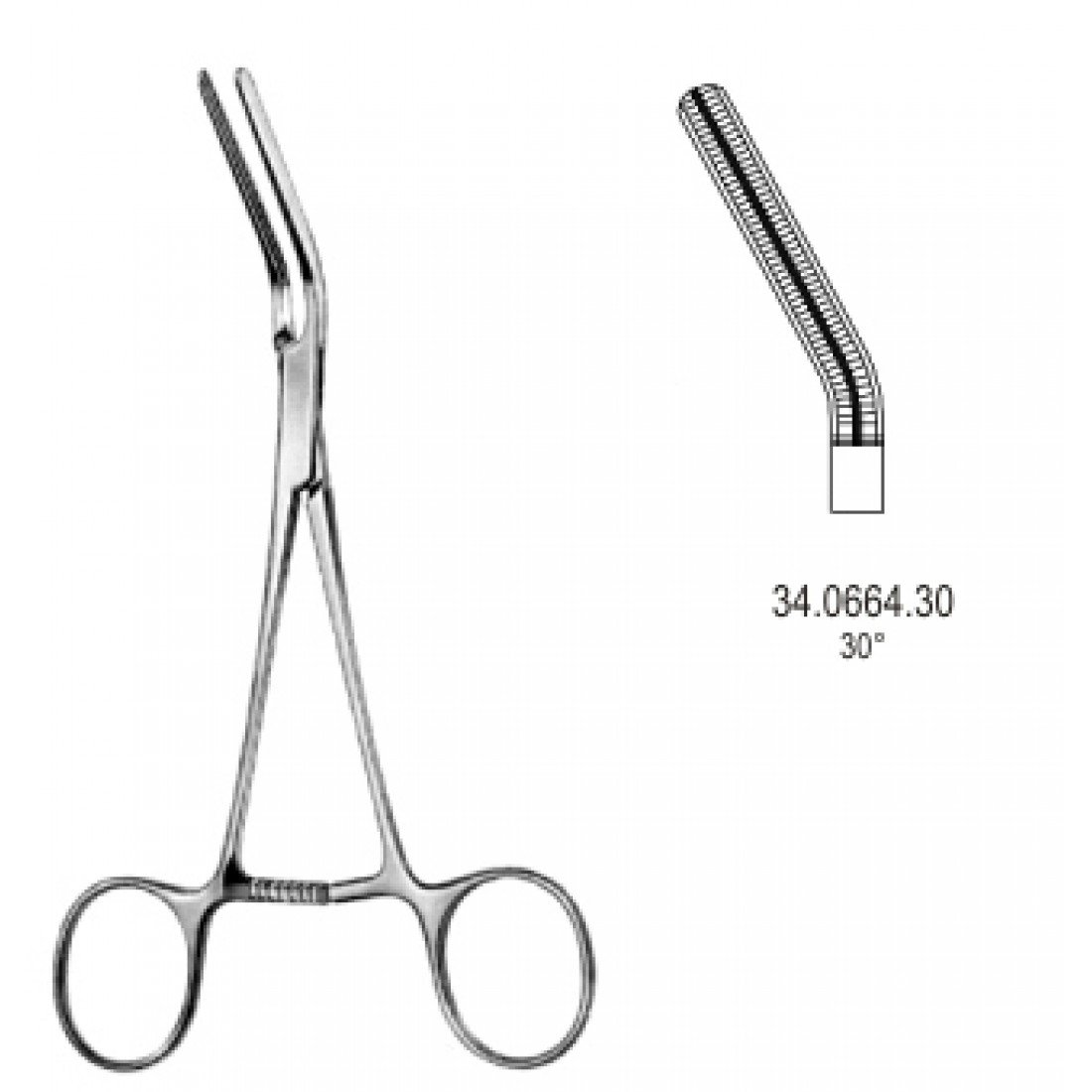 34.0664.30 Dardik Atravmatik Çok Amaçlı Klemp 30ø 15cm