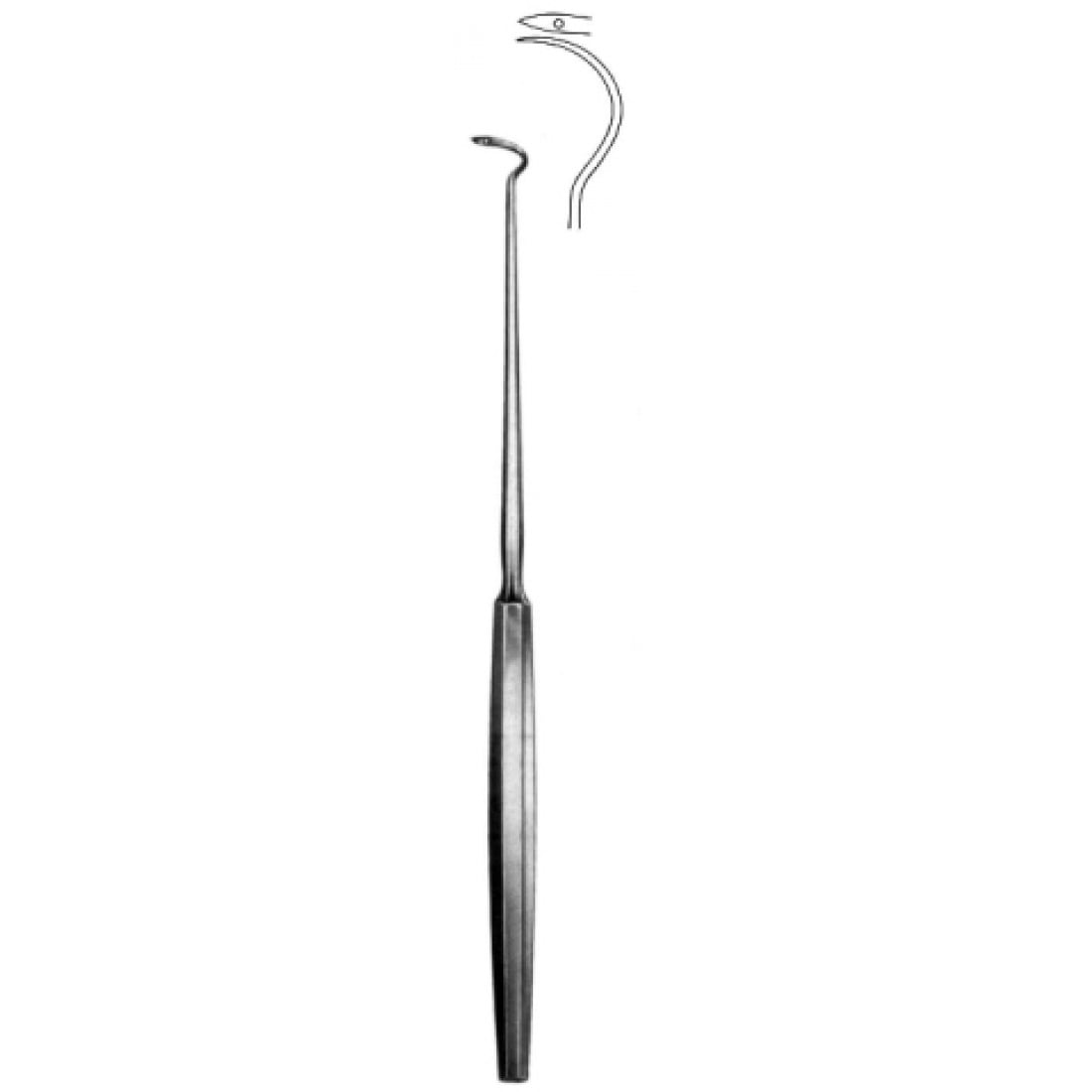 50.0012.21 Hurd Yarık Damak İğnesi Sağ 21cm