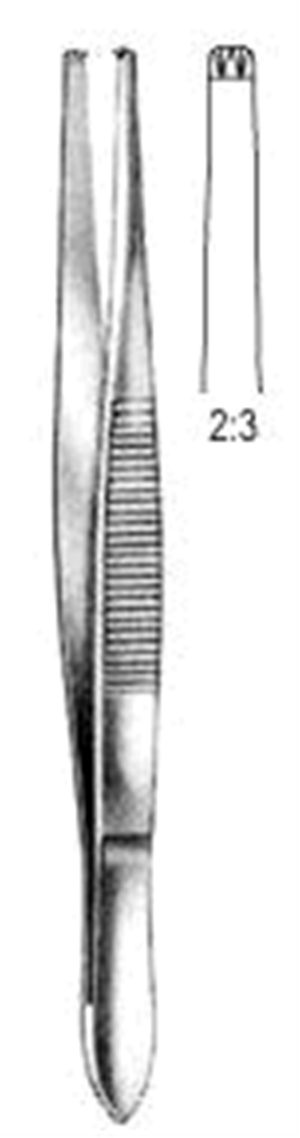 12.0114.14 Standart Doku Forsepsi 1x2T 14.5cm