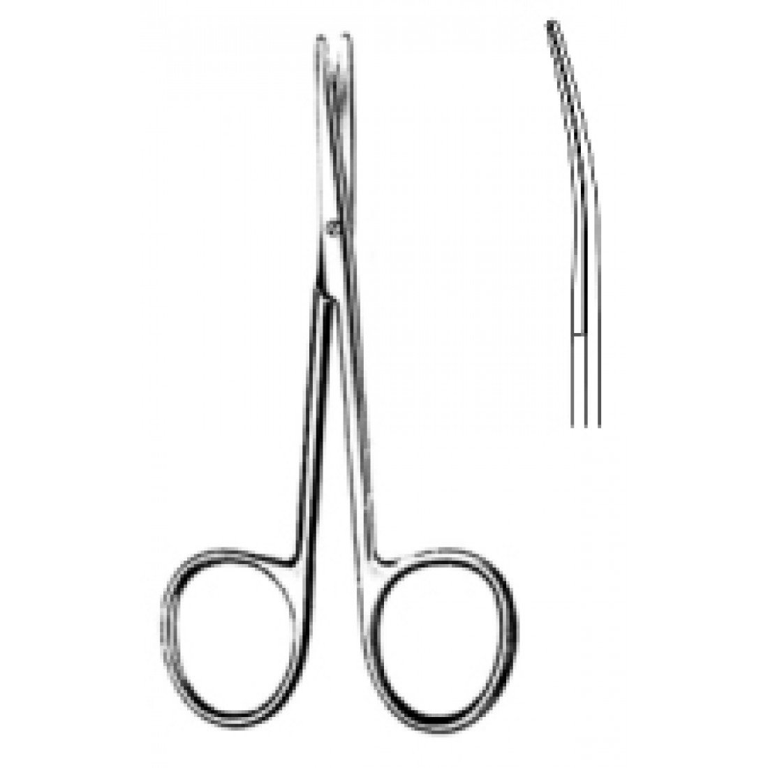10.0331.11 Baby Metzenbaum Makas Eğri 11.5cm