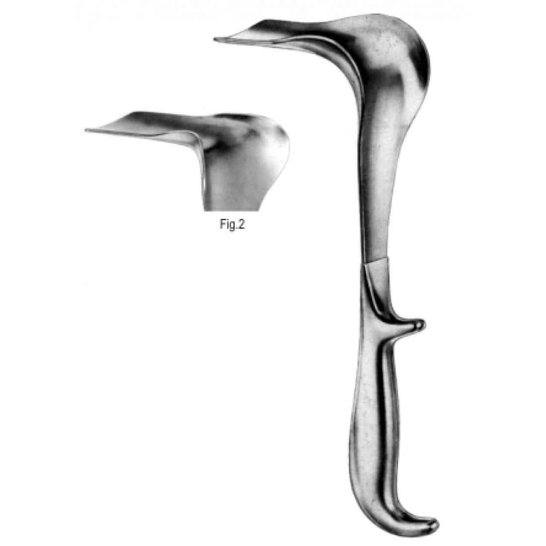 60.0220.02 Doyen Vajinal Spekulum 90x45mm Fig.2