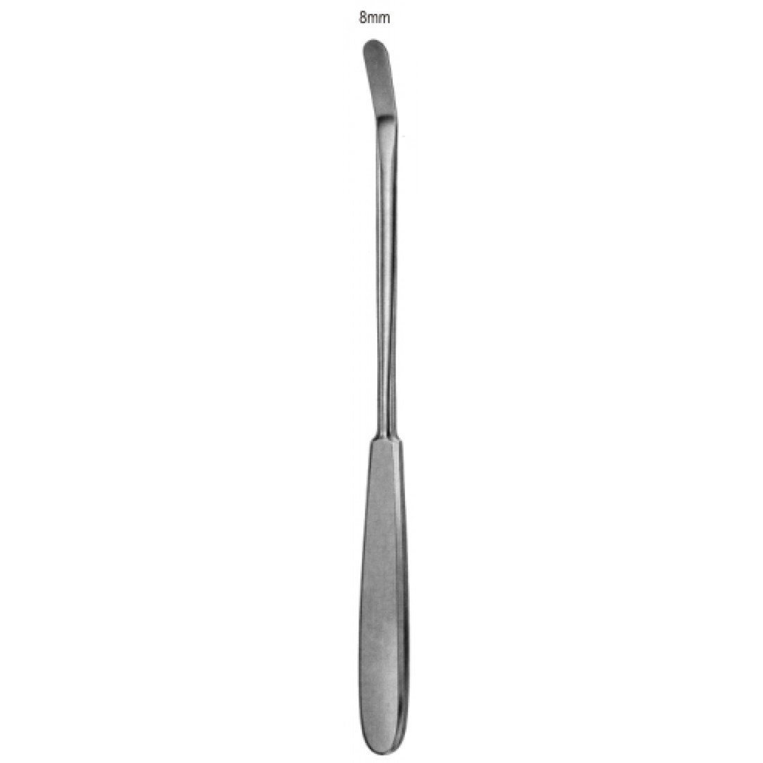 49.0540.23 Elevatör Gillies Malar Açılı Künt 8mm, 23.5cm