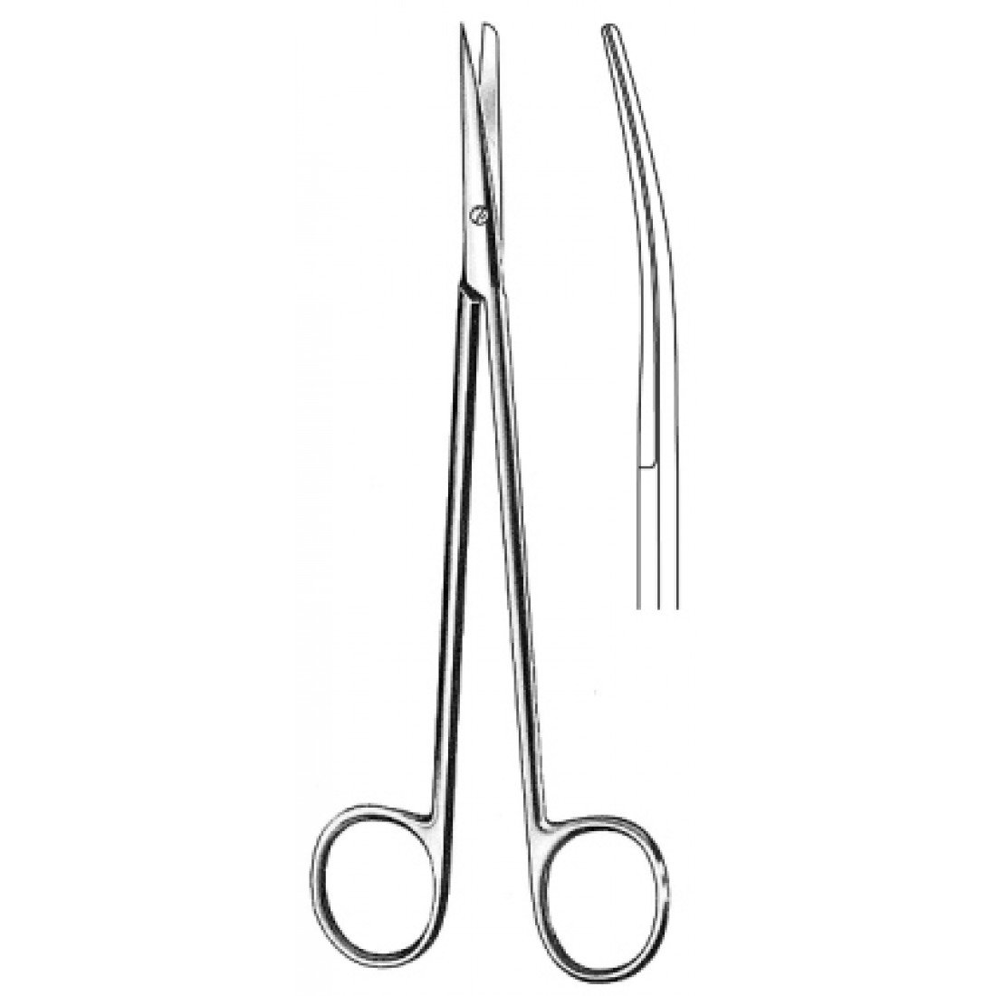 10.0383.30 Metzenbaum Nelson Makas Keskin/Künt Eğri 30cm