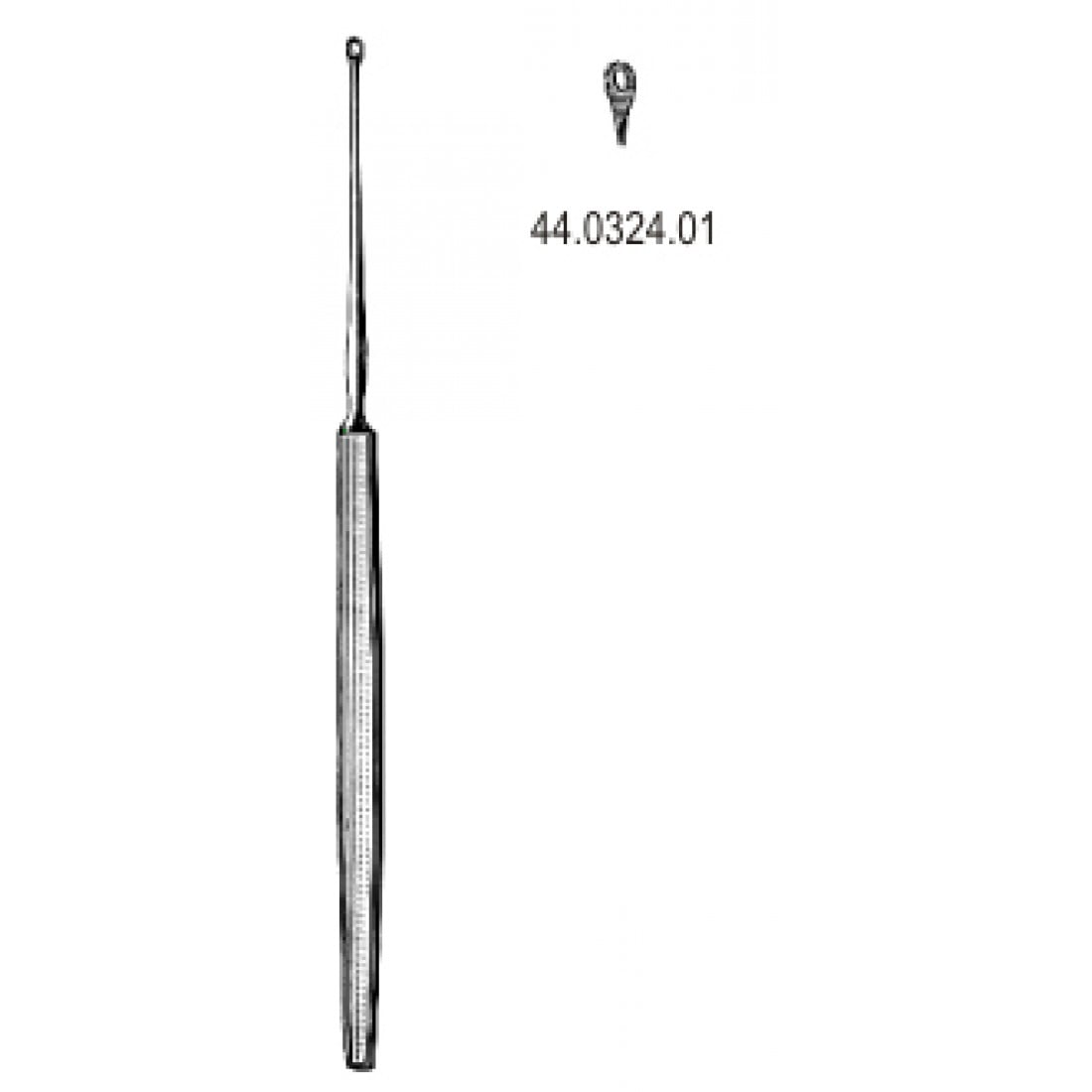 44.0324.01 Shapleigh Kulak Küreti Düz 1.5mm
