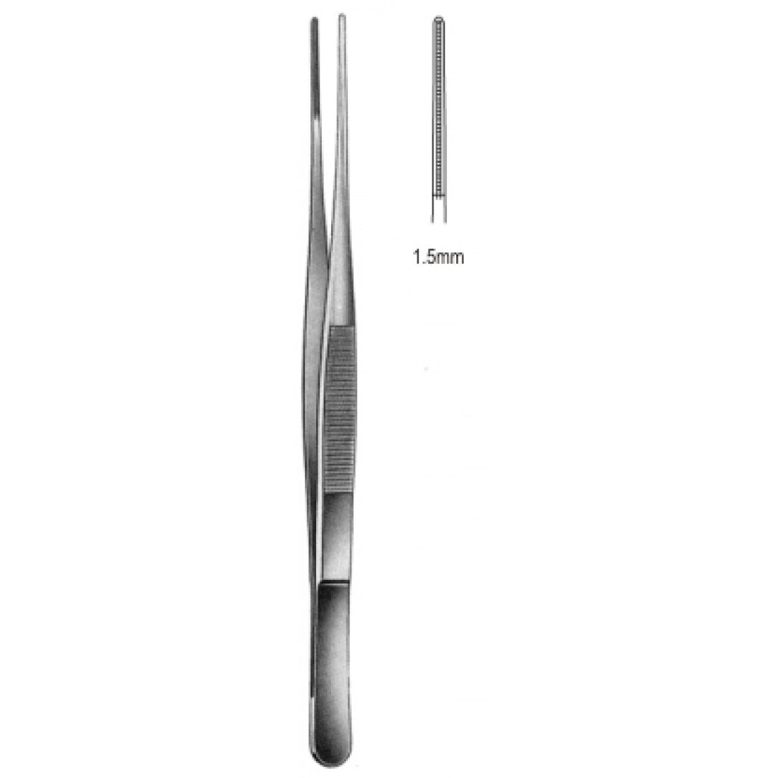 34.0026.15 DeBakey-Diethrich Forseps Atravmatik 1.5mm, 15.0cm