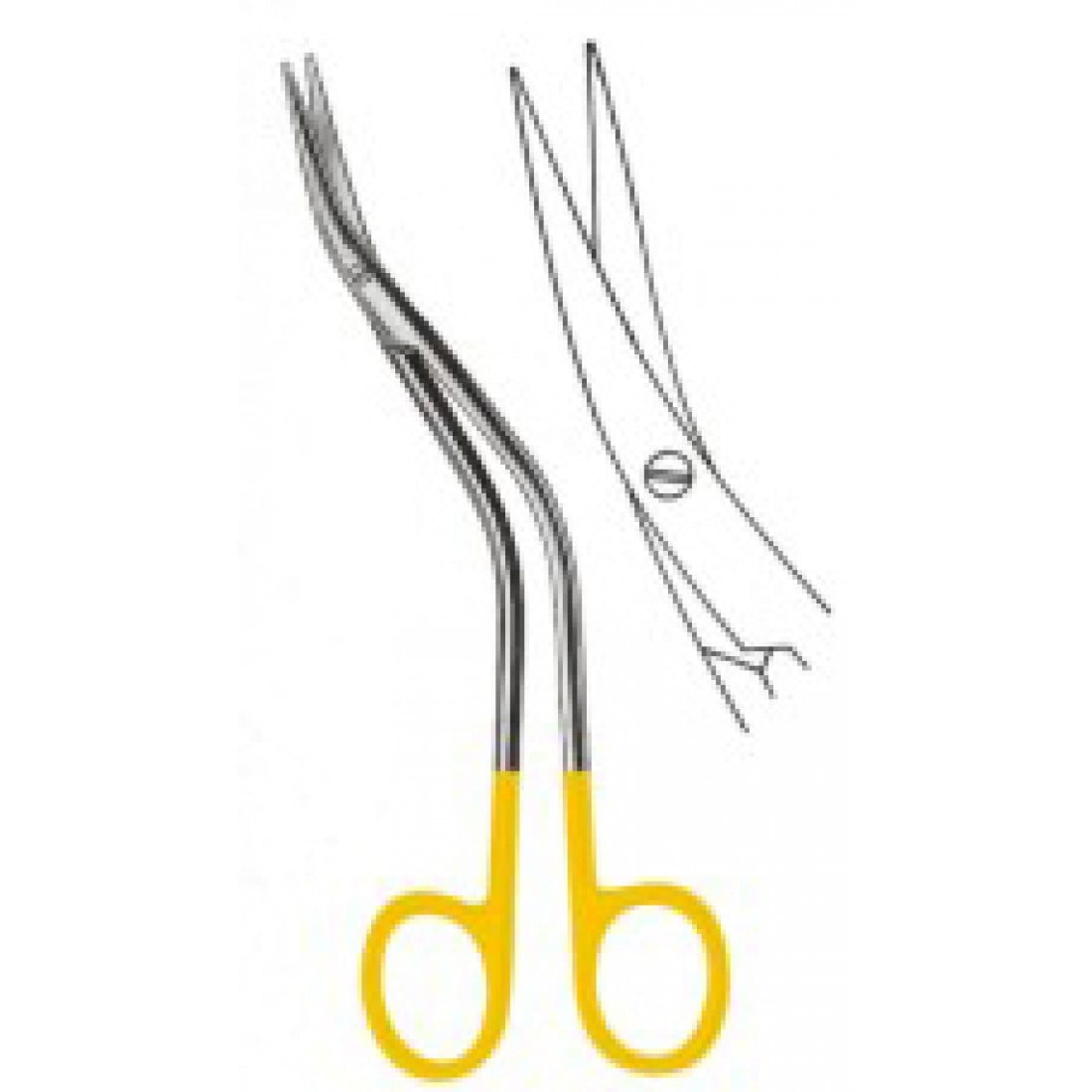 10.5514.15 DeBakey vasküler Makas 15.5cm TC