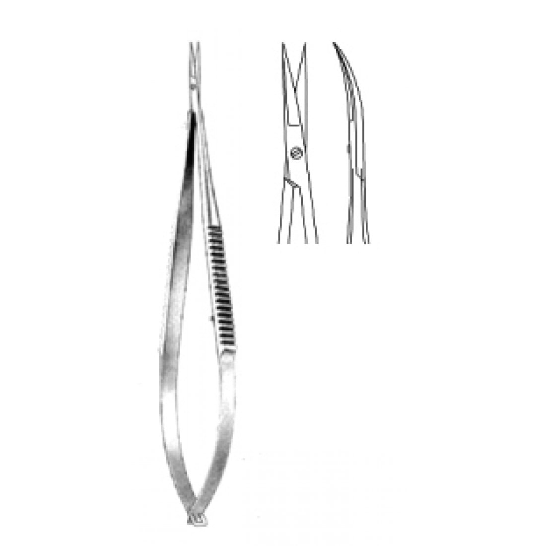 10.0921.15 Reill Micro Makas Eğri 15.5cm