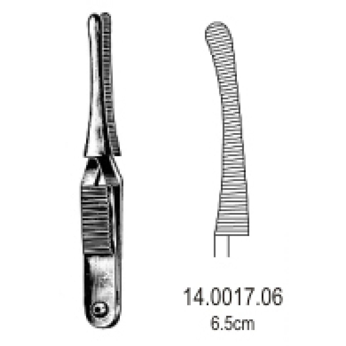 14.0017.06 Johns-Hopkins Hemostatik Forseps Eğri 6.5cm