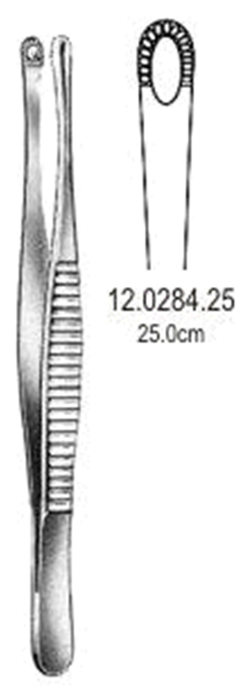 12.0284.25 Russian Pattern Doku Forsepsi 25cm