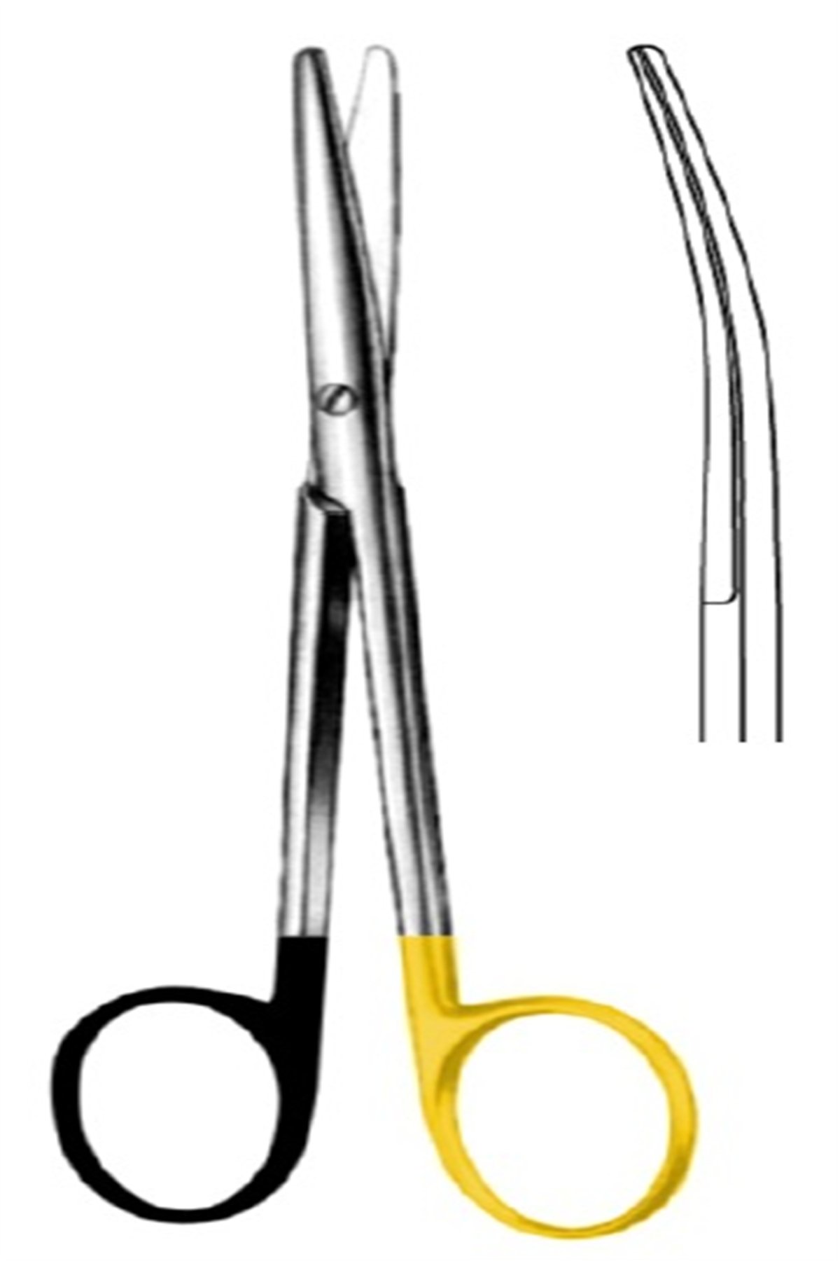 09.5311.16 Lexer Fino Operasyon Makası Eğri 16cm S/CUT, TC