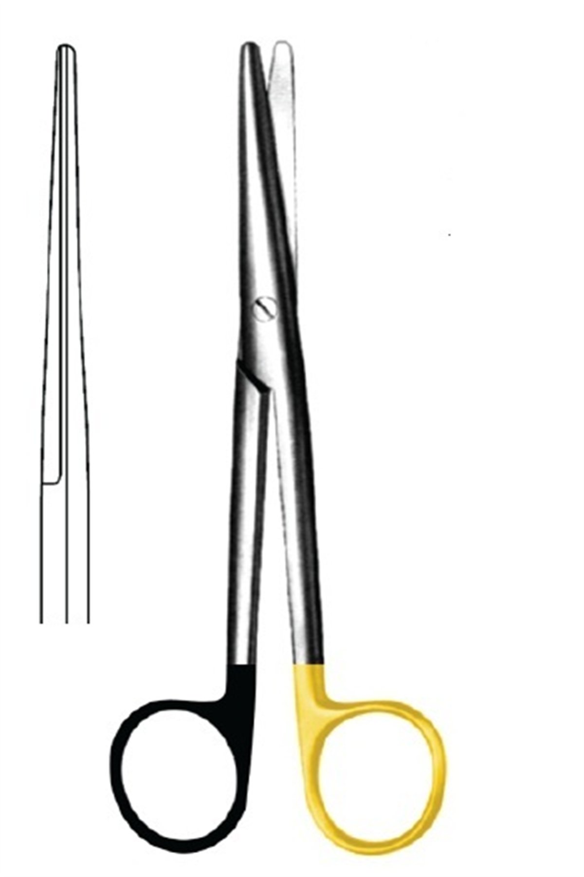 09.5068.21 Mayo Stille Makas Düz 21cm S/CUT, TC
