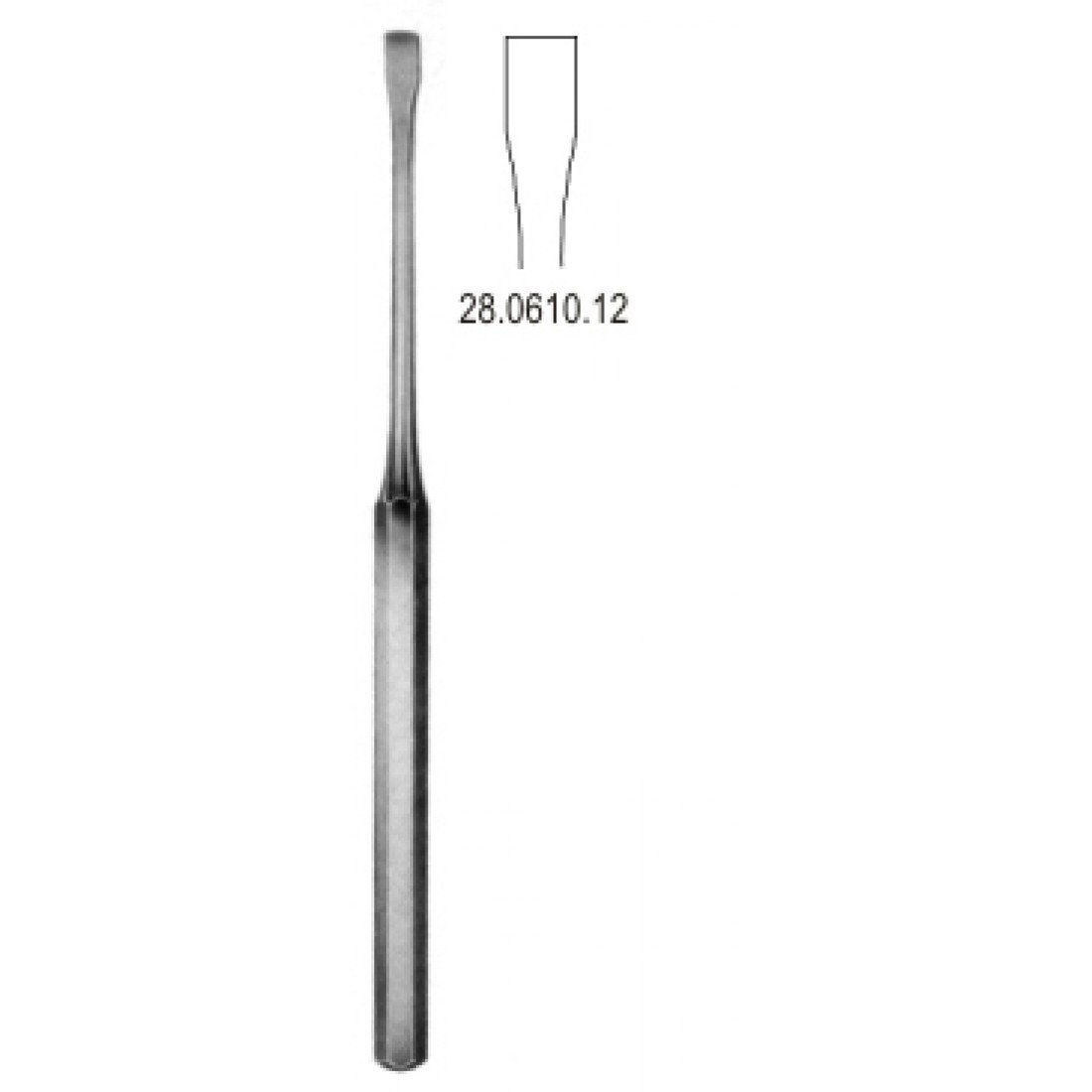 28.0610.12 Key Elevatör 12mm, 19cm