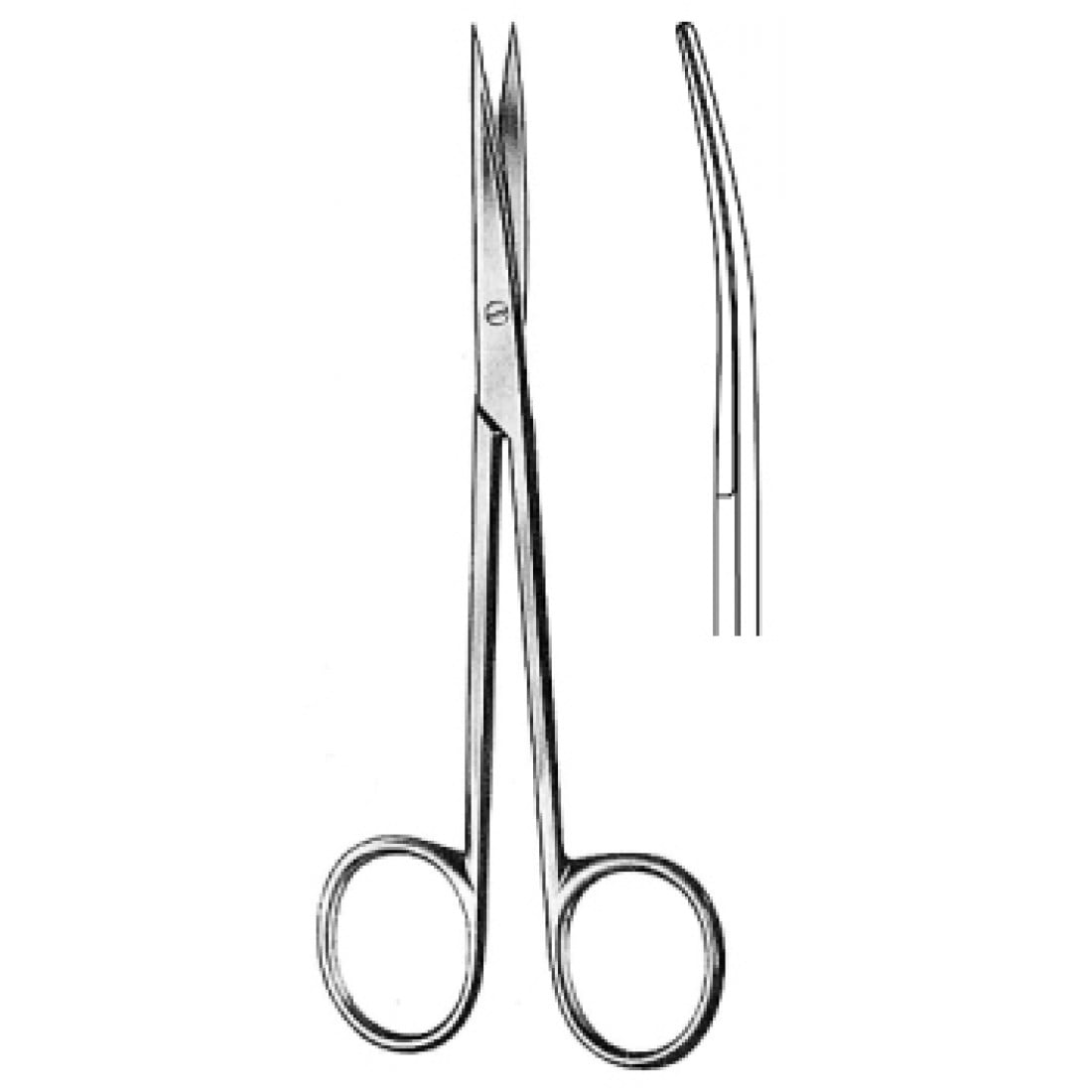 10.0345.14 Metzenbaum Makas Keskin/Keskin Eğri 14.5cm