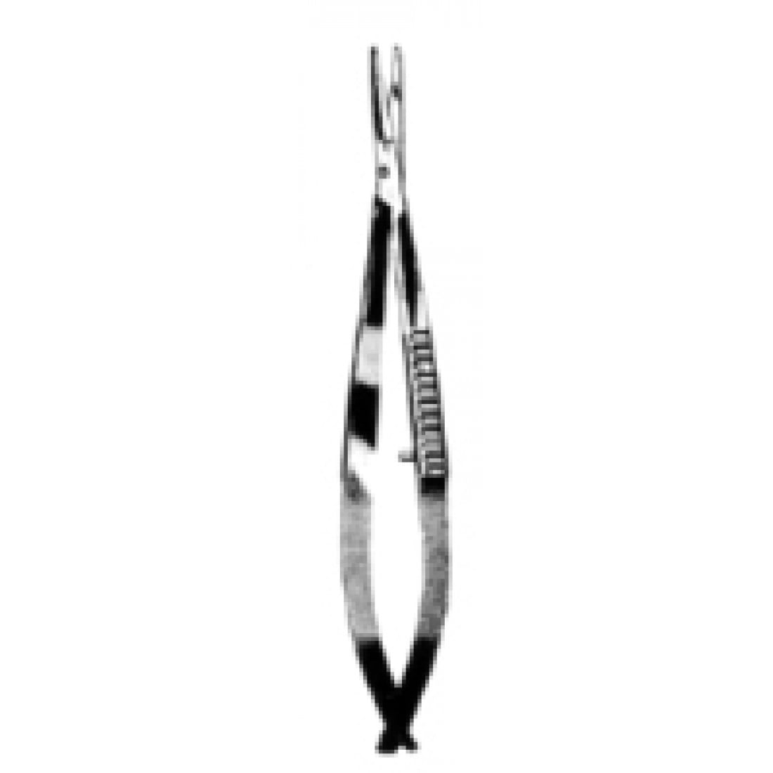 10.0900.09 Mikro Yaylı Makas Künt/Künt Düz 9cm