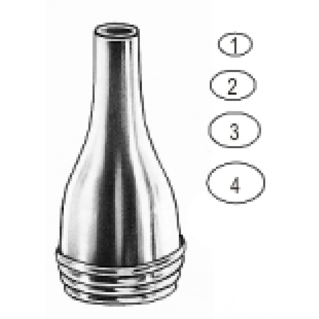 44.0024.00 Gruber Kulak Spekulumu Oval set/4