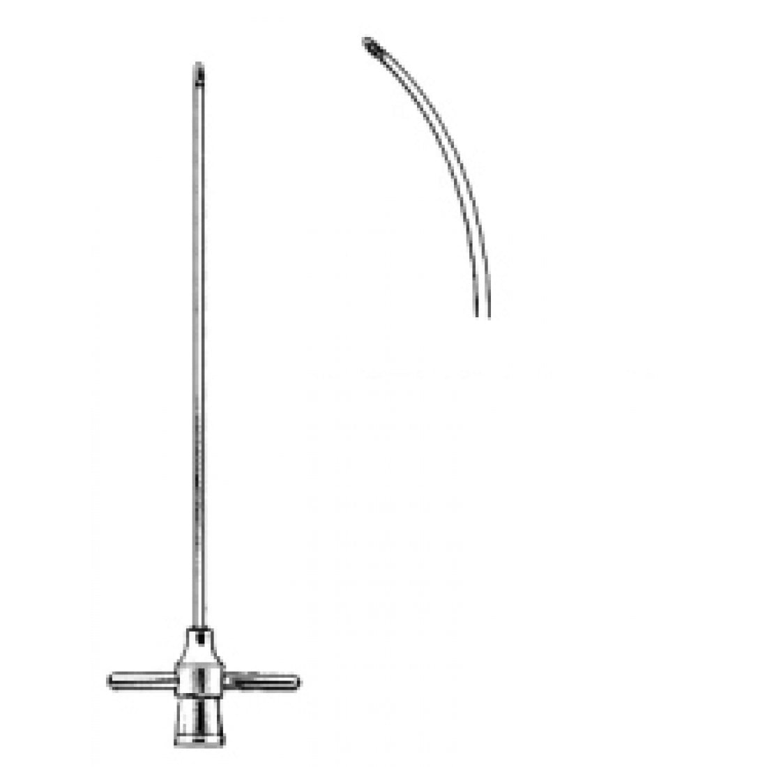 06.0148.20 Ruskin Antrum Trokar İğnesisi Eğri 2.0mm