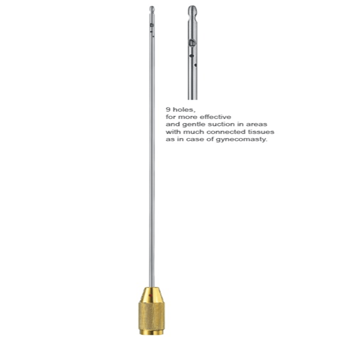 07.0186.30 Kotzur Liposakşın Kanülü 9 Delik, 3mm, 30cm
