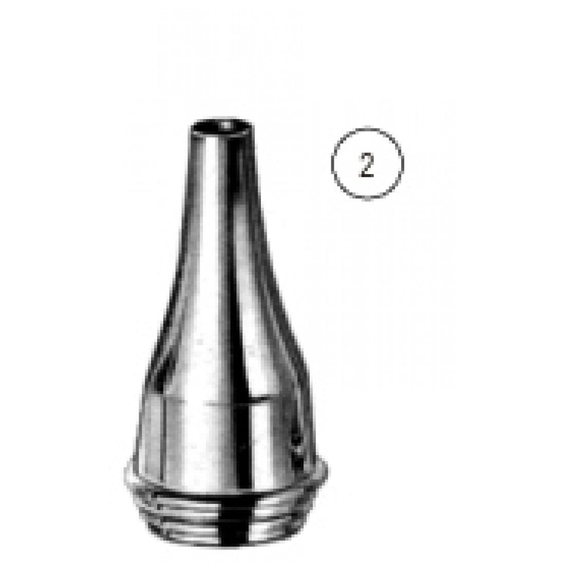 44.0028.02 Gruber Kulak Spekulumu Yuvarlak Fig.2, 5.5mm