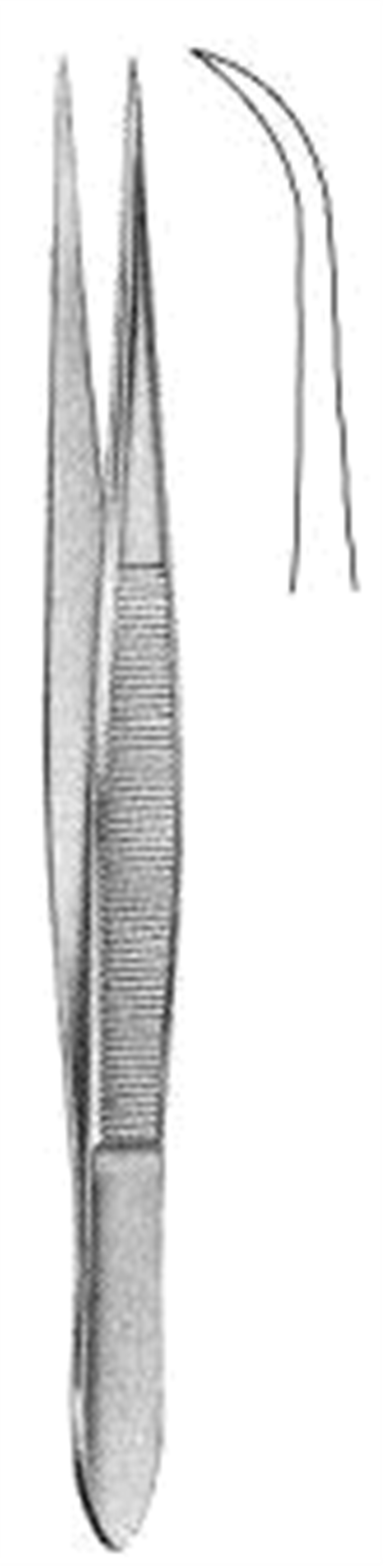 12.0319.11 Mikro Forseps  Eğri 11.5cm