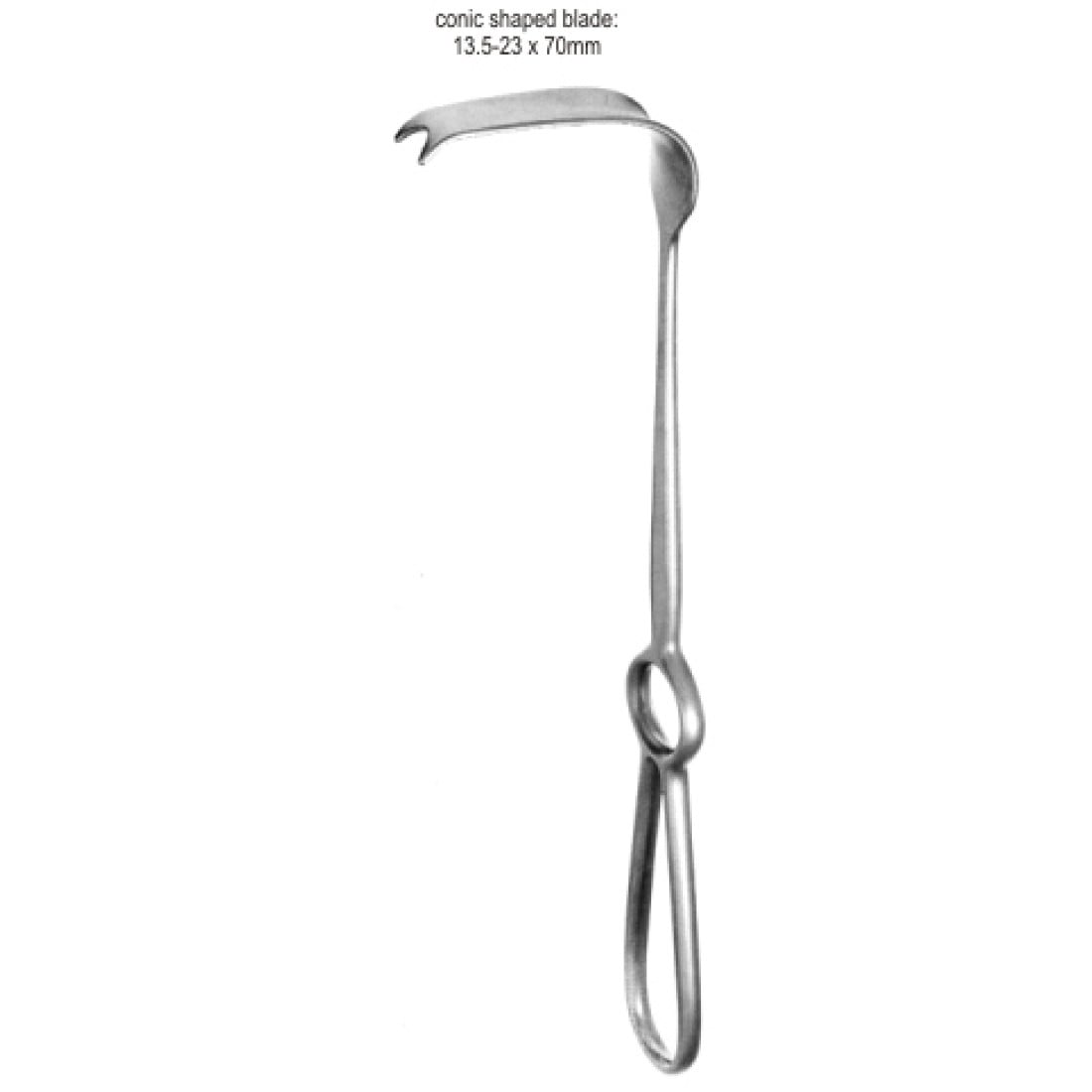 49.0074.22 Obwegeser Alveolar Ekartör 13.5-23x70mm, 22cm