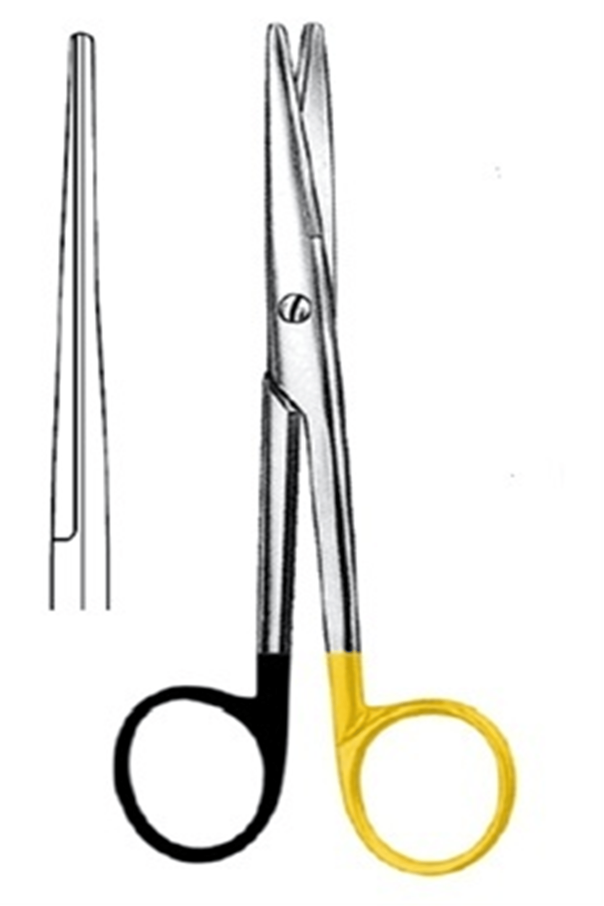 09.5064.16 Mayo Stille Makas Düz 16cm S/CUT, TC